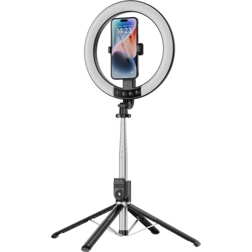Selfie Ring Aura Blavec LED Ring 25cm + stativ + daljinski upravljač - 230 cm (RLP55-TRB23) crni Slike
