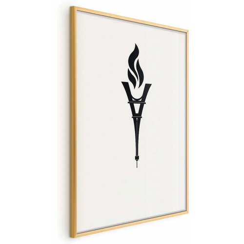  Plakat - Torch Shaped Like the Eiffel Tower 29.7x42 Zlatni okvir Cijene