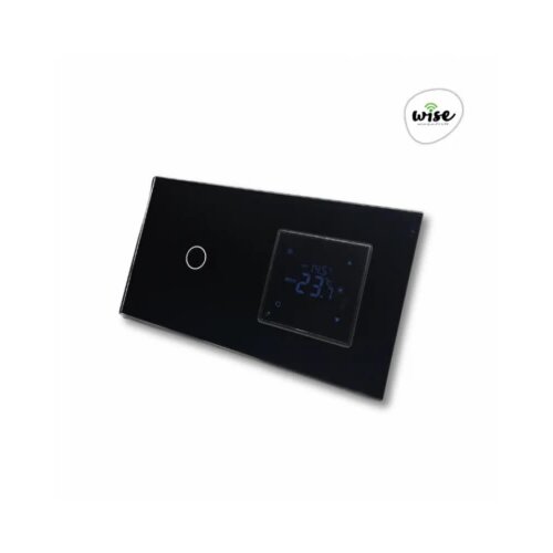 Wise pametna oprema Wise pametni modularni set sa termostatom i prekidačem, crni panel WTER03 Cene