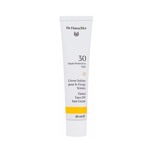 Dr. Hauschka Tinted Face Sun Cream vodoodporna zaščita pred soncem za obraz za vse tipe kože 40 ml za ženske
