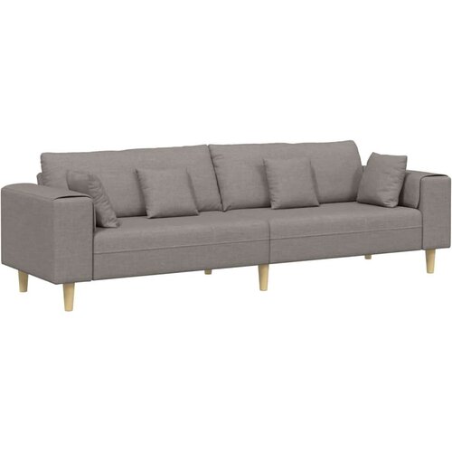  Tkaninska sofa s jastukom Sivo-smeđa 208 cm tkanina Slike