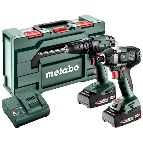 Metabo baterijski vrtalni vijačnik SB 18 + baterijski udarni vijačnik SSD 18 LT 200 BL, 685197000