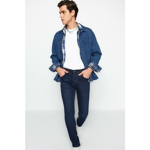 Trendyol Men's Navy Blue Slim Fit Jeans Jeans Trousers Slike