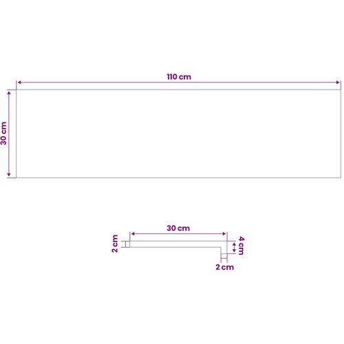  Prozorske klupice 2 kom. Prirodna 110 x 30 x 2 cm Slike