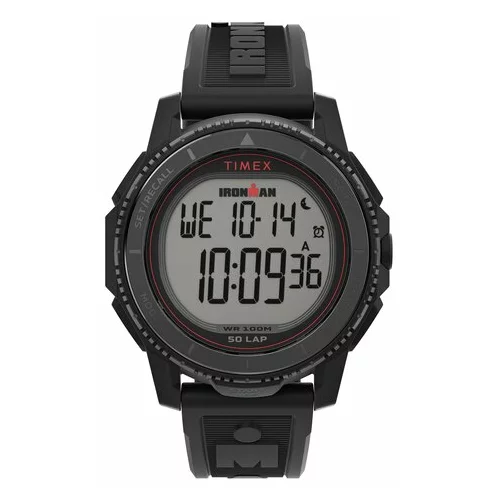 Timex Ročna ura Ironman Finisher Adrenaline TW5M57800 Črna