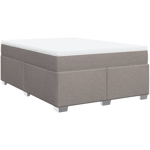 Maison Chic Box spring postelja - Vzmetna postelja z vzmetnico taupe 160x200 cm blago SL11757, (21883206) Cene