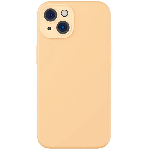 Baseus Liquid Silica Gel Case za iPhone 14 Plus (sunglow)+ kaljeno steklo + komplet za či&amp;scaron;čenje, (20605174) Slike