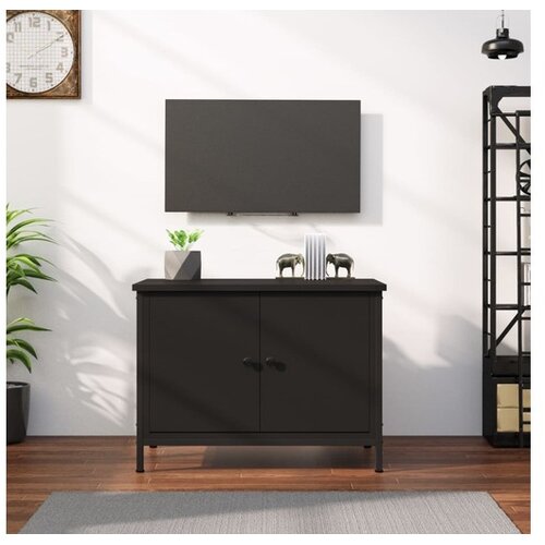  TV ormarić s vratima crni 100x35 5x45 cm od konstruiranog drva Cijene