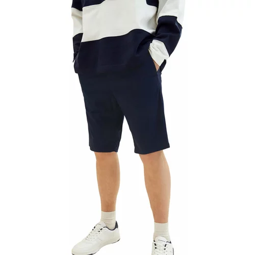 Tom Tailor Kratke hlače iz tkanine 1035037 Mornarsko modra Slim Fit