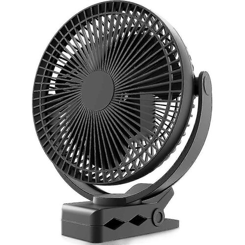 Venisymlis Polnilna, 8-Palčni Baterijski Ventilator S Priponko, Usb Ventilator, 4 Hitrosti, Močan Pretok Zraka, Močna Sponka, (22070366) Cene