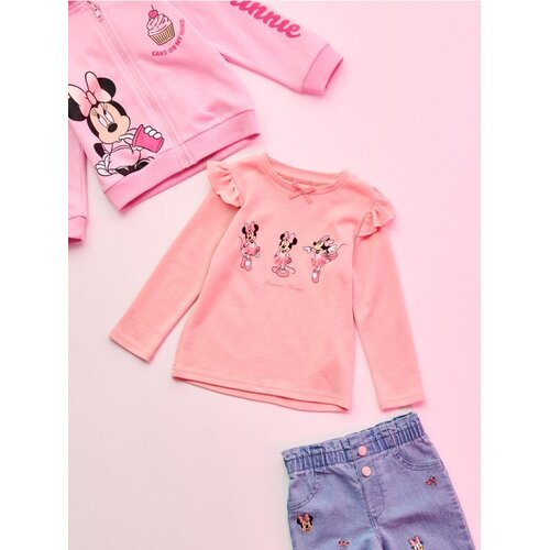 Sinsay Pamučna Majica s Volanom i Printom Minnie Mouse Cijene