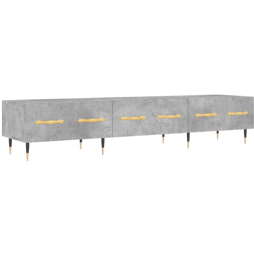 Maison Chic TV omarica - TV stojalo - Televizijska omarica betonsko siva 150x36x30 cm inženirski les, (21698873) Slike
