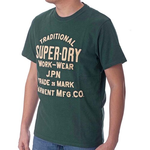 Superdry muska majica workwear flock graphic t shirt Slike