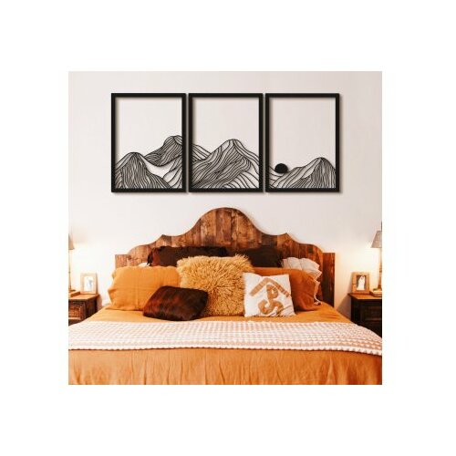 WALLXPERT zidna dekoracija Mountain Landscape Set of 3 APT742 S Slike