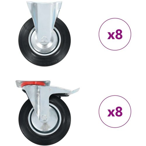 vidaXL Kotačići 16 kom 200 mm Cene