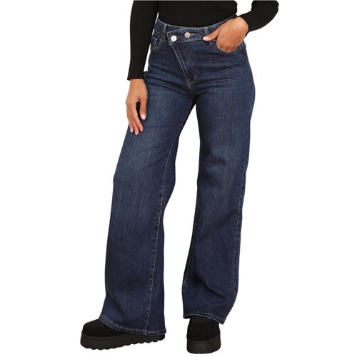 La Modeuse Jeans flare 76258_P180603 Modra Slike