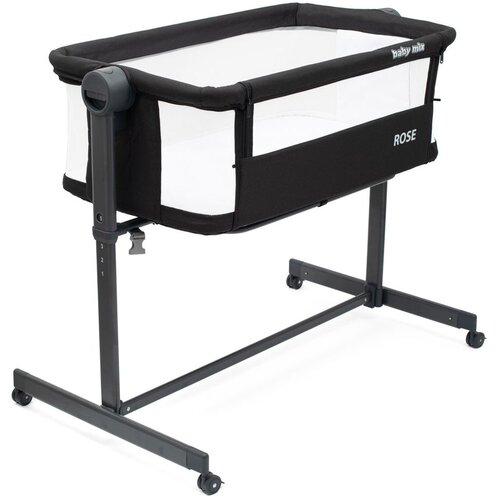 Baby Mix Rose bedside kolijevka black Slike