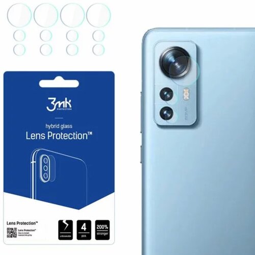 3mk Hibridno steklo za kamero za Xiaomi 12 4 kos Slike