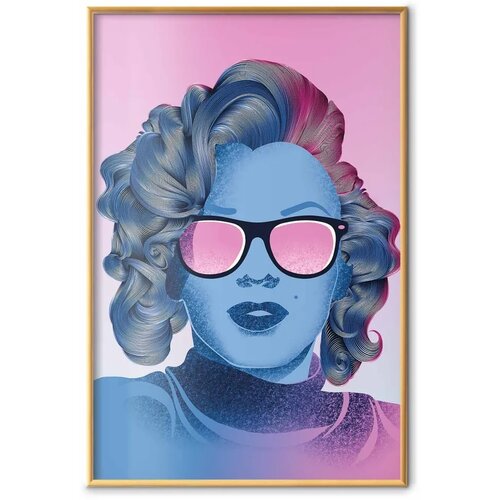  Plakat - Norma Jeane 60x90 Zlatni okvir Slike