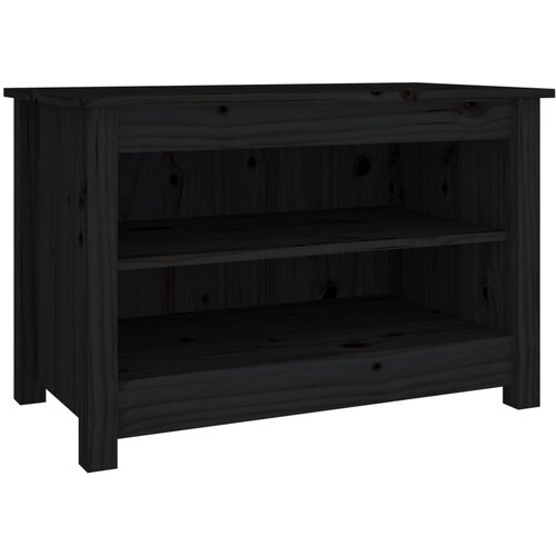 Maison Chic Klop za čevlje - Sedež za čevlje črna 70x38x45,5 cm trdna borovina, (21776607) Cene