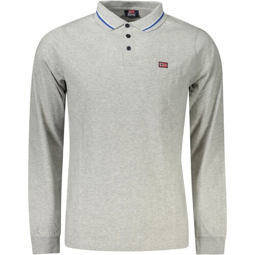 Norway 1963 MEN&amp;amp;#39;S LONG SLEEVE POLO SHIRT GREY Slike