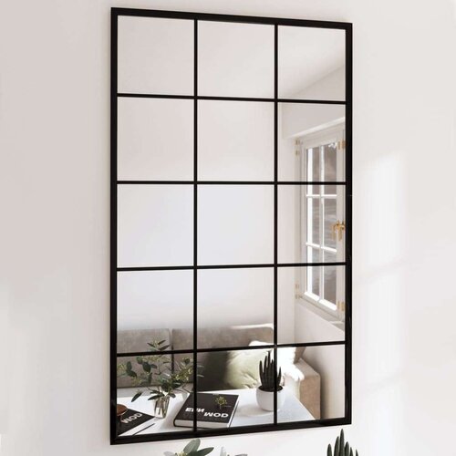  Ogledala 6 kom crna 100x60 cm metalna Slike