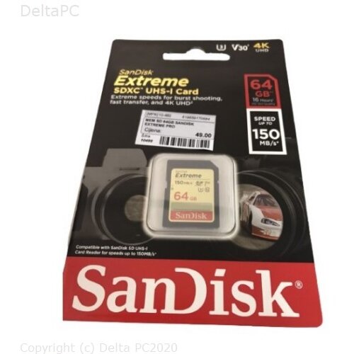 MEM SD 64GB SANDISK EXTREME PRO Slike