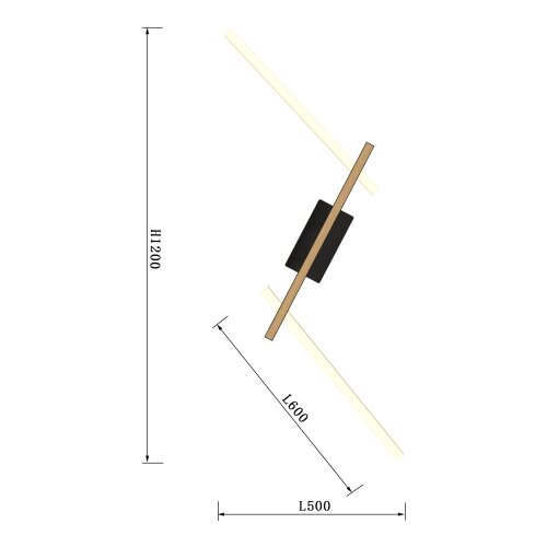 Wofi 7021-306 - led prigu&amp;scaron;iva zidna lampa rimini LED/40W/230V braon/crna Slike