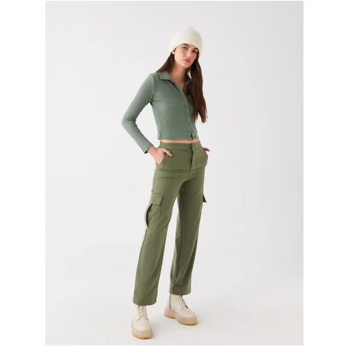 LC Waikiki Women's Standard Fit Gabardine Cargo Pants