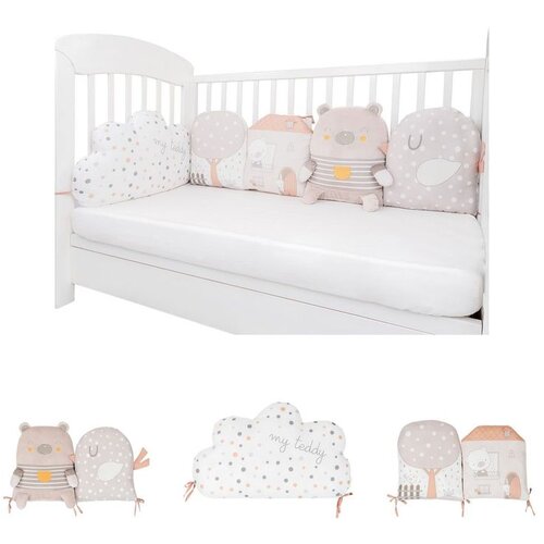 Kikka Boo Ogradica od plišanih jastuka set 5 pcs My Teddy Cene
