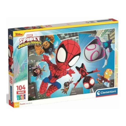 Clementoni puzzle 104 maxi spidey and his amazing friends ( CL23777 ...