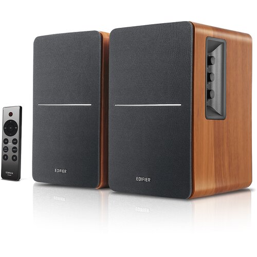 Edifier Obnovljeno - kot novo - R1280DBs Aktivni Bluetooth zvočniki: 2.0 Studio Monitor, optični vhod, 42W RMS, izhod za subwoofer, zrnat les, (5000001752) Slike