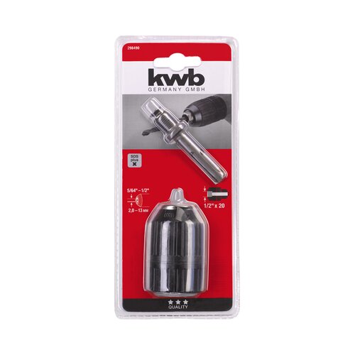 KWB Stezna glava 13mm brzostezna sa adapterom za SDS PLUS 298490, Crna Slike
