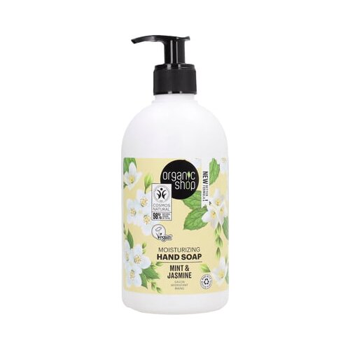 Organic Shop vlažilno milo za roke mint &amp;amp; jasmine Slike