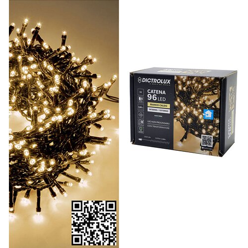Lampice LED 96 bijele tople Slike
