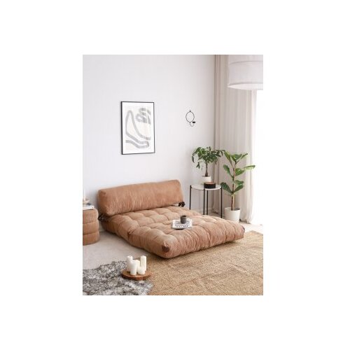 Atelier Del Sofa na rasklapanje, dvosjed, Fold Velvet 2, 120x24x75cm, boja kamile Cene