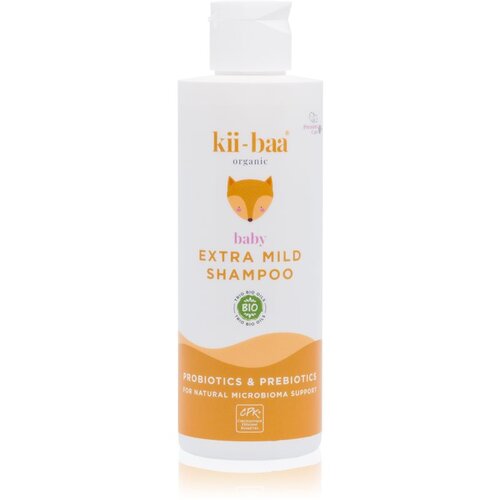 kii-baa® organic Baby Extra Mild Shampoo nežni šampon s probiotiki in prebiotiki za otroke od rojstva 200 ml Cene