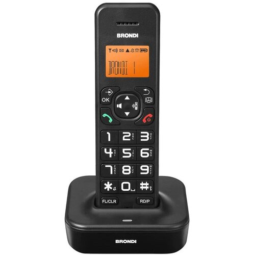Brondi Telefon bežični, LED display, crni -... Cijene