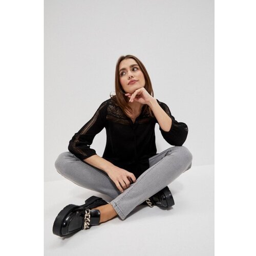 Moodo Viscose blouse with fringes Cene