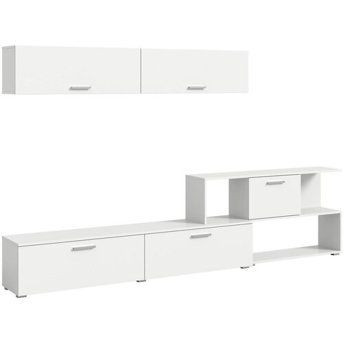 MID.YOU Dnevni Regal Chepo Bela 277x102 Cm Slike