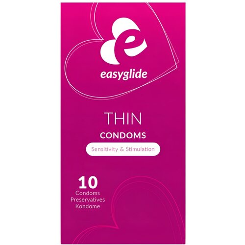 EasyGlide - extra thin condoms - 10 pieces Slike