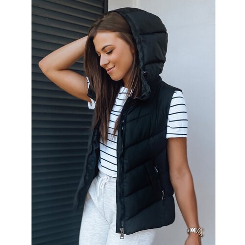 DStreet Women's quilted vest LENA black TY3047 Cene