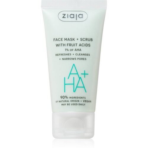 Ziaja Face Mask + Scrub with Fruit Acids piling maska 55 ml Slike