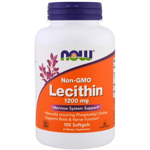 Now Foods Lecitin 1200 mg 200 капс. Slike