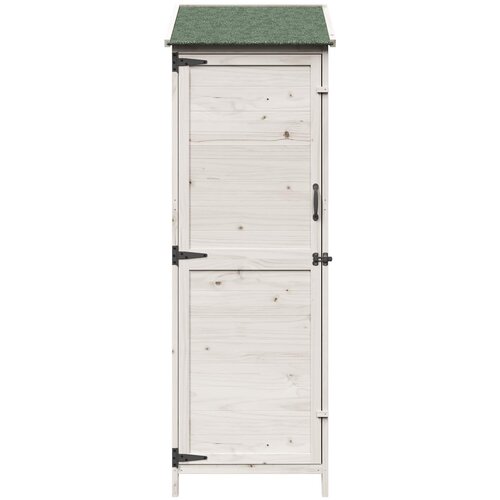 Vrtna &amp;Scaron;upa Bijela 59,5 x 56 x 176,5 cm Čvrsto drvo jele Slike