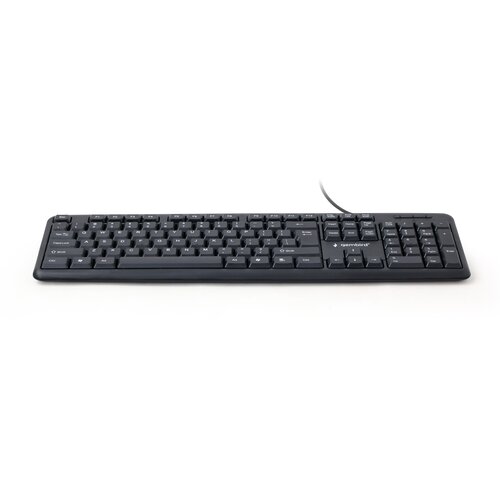 Gembird tastatura USB Američki engleski, Crno Slike