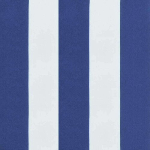 VidaXL Jastuk za vrtnu klupu plavo-bijeli prugasti 200x50x3 cm tkanina Slike