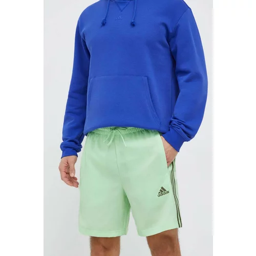 Adidas Kratke hlače za vadbo zelena barva