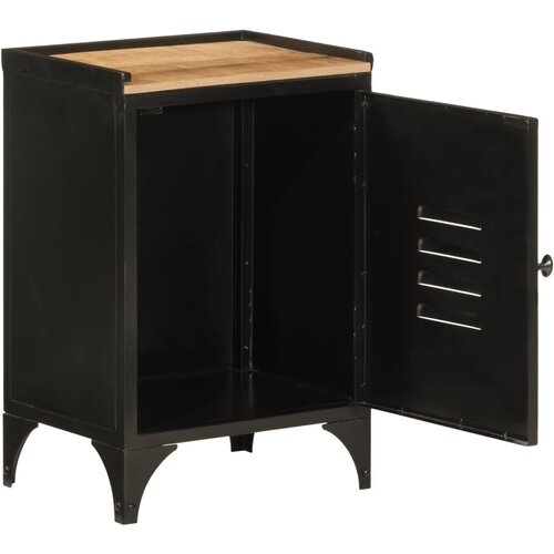 Maison Chic Kopalniška omarica - Kopalniški kabinet 40x30x60 cm železo in trden mangov les, (21794565) Cene