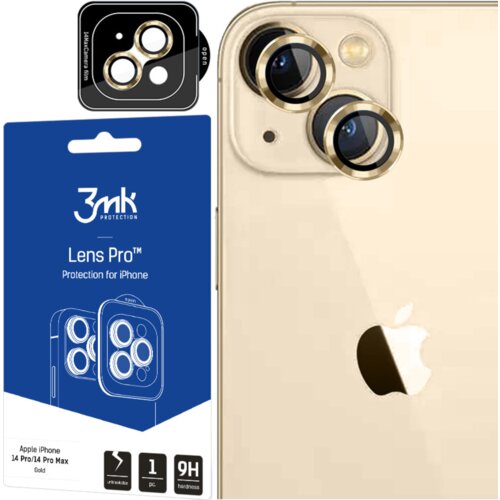3mk LEČA PROTECTION PRO GOLD ZA APPLE IPHONE 14 KALJENO STEKLO, (21978068) Cene